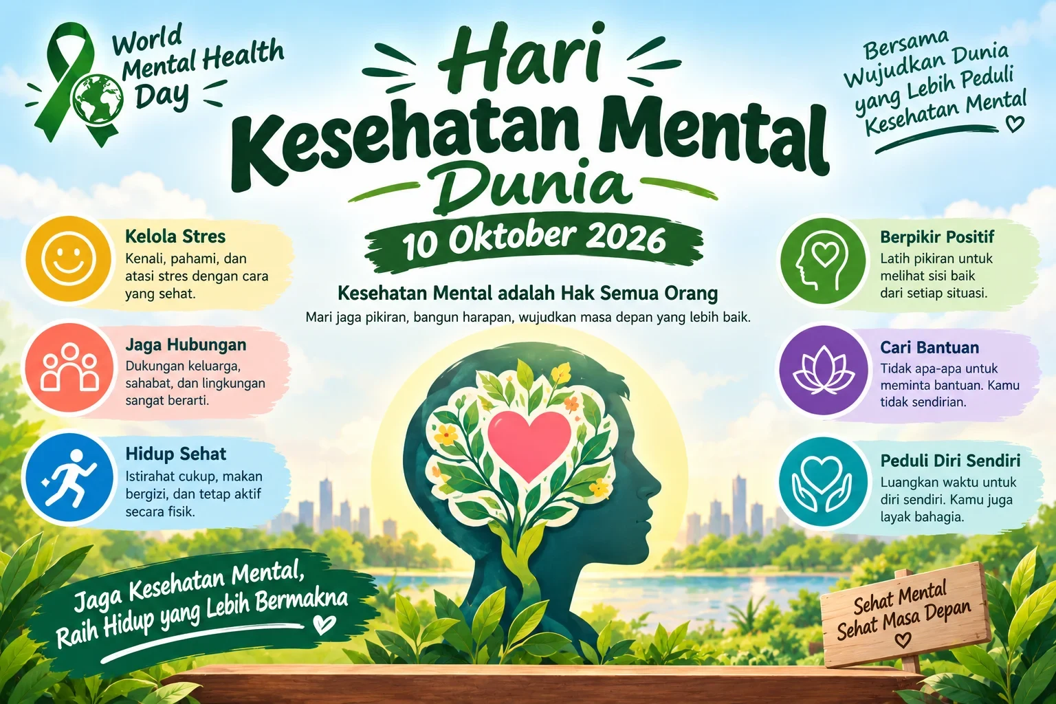 10 Oktober 2026 : Hari Kesehatan Mental Dunia