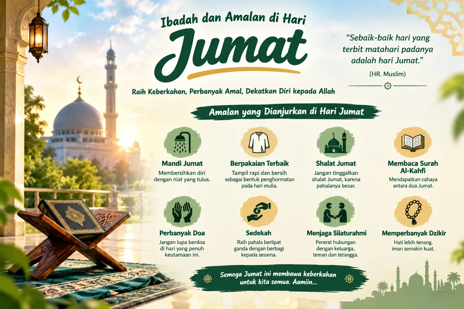 Ibadah dan Amalan di Hari Jumat